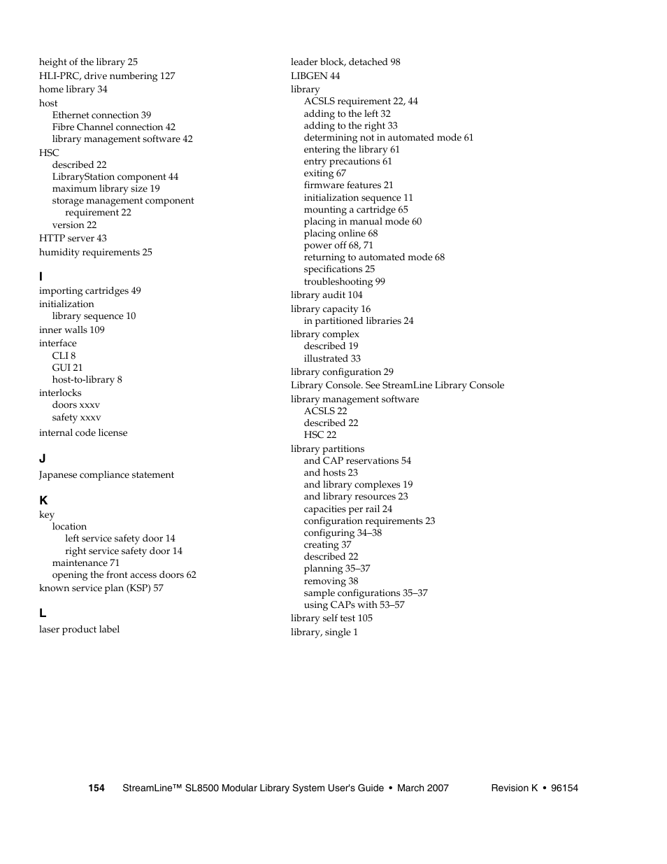 Xxviii, Xxxiv | Sun Microsystems StreamLine SL8500 User Manual | Page 194 / 200