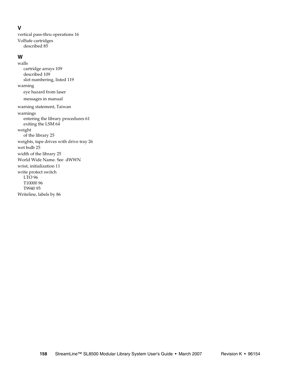 Sun Microsystems StreamLine SL8500 User Manual | Page 198 / 200