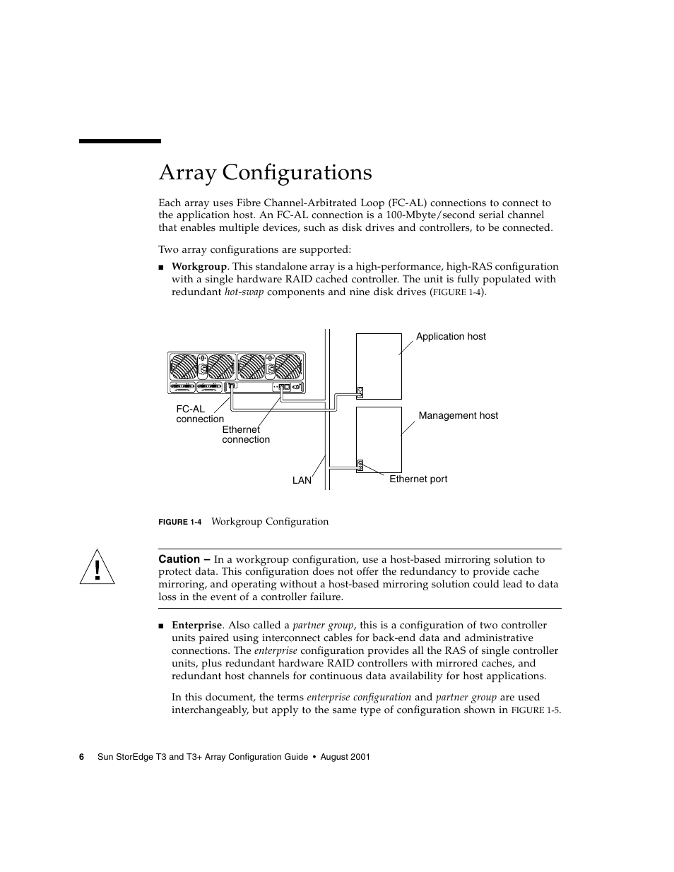 Array configurations | Sun Microsystems Sun StorEdge T3 User Manual | Page 18 / 88