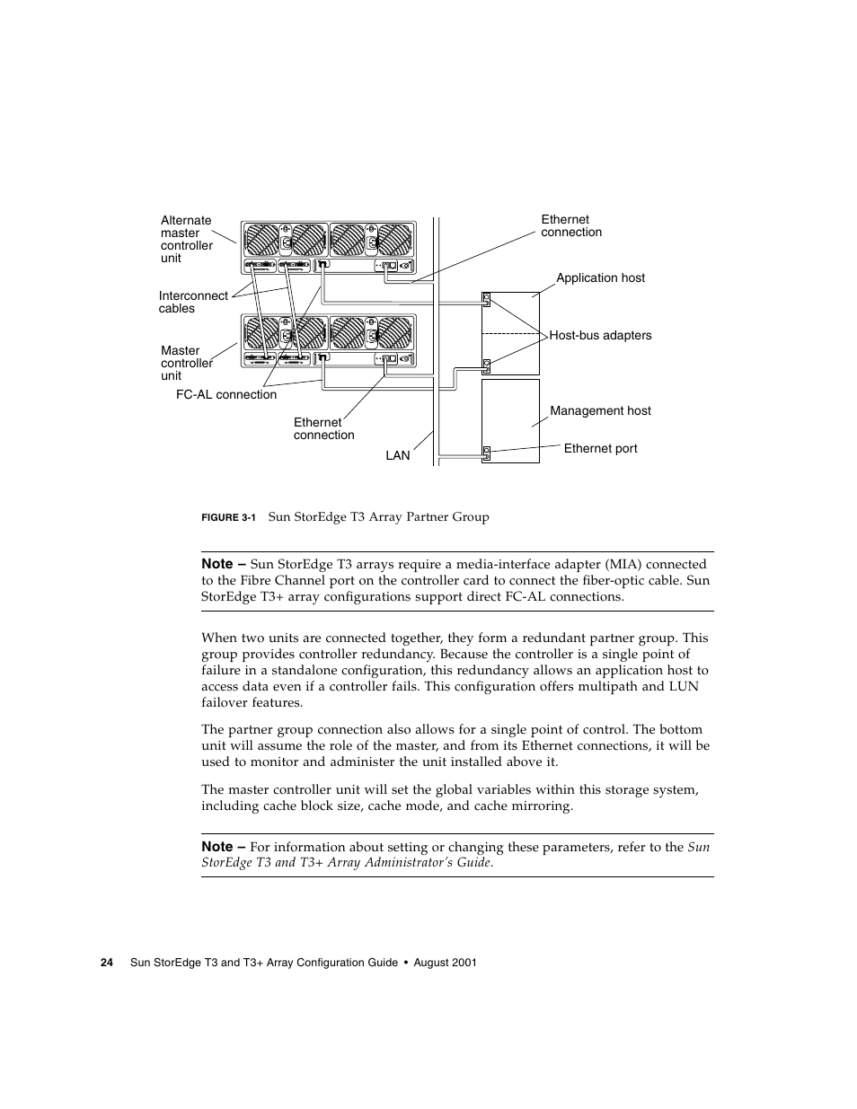 Figure 3-1 | Sun Microsystems Sun StorEdge T3 User Manual | Page 36 / 88