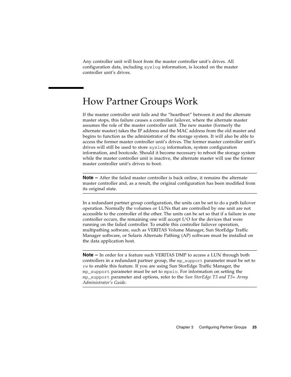 How partner groups work | Sun Microsystems Sun StorEdge T3 User Manual | Page 37 / 88