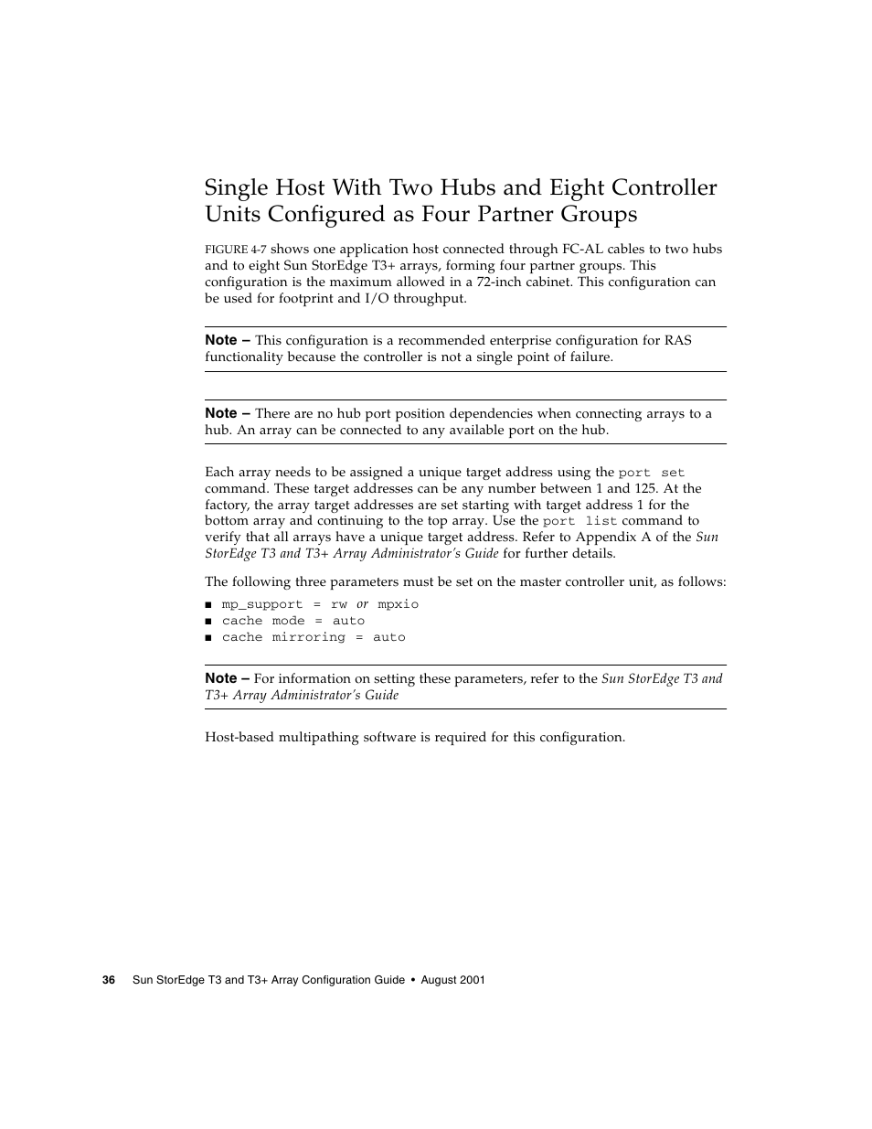 Partner groups | Sun Microsystems Sun StorEdge T3 User Manual | Page 48 / 88