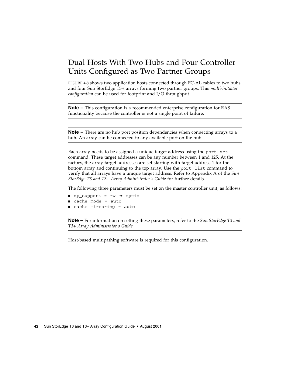 Partner groups | Sun Microsystems Sun StorEdge T3 User Manual | Page 54 / 88