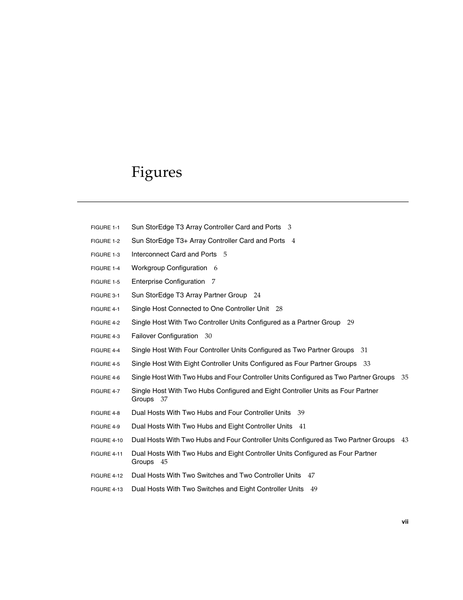 Figures | Sun Microsystems Sun StorEdge T3 User Manual | Page 7 / 88