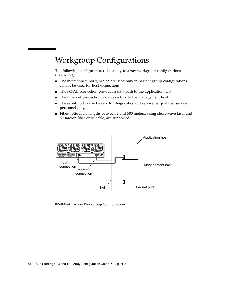 Workgroup configurations | Sun Microsystems Sun StorEdge T3 User Manual | Page 74 / 88