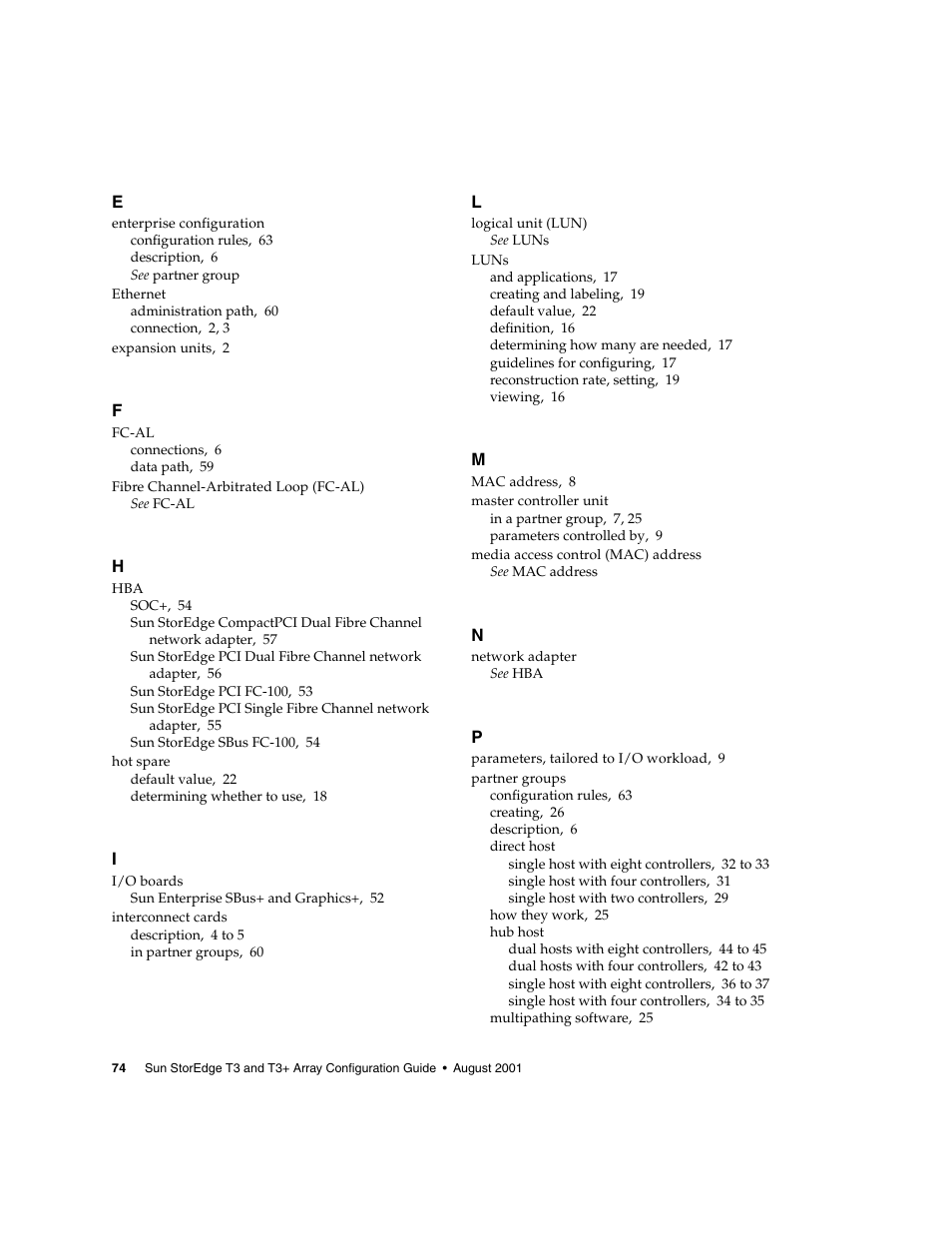 Sun Microsystems Sun StorEdge T3 User Manual | Page 86 / 88