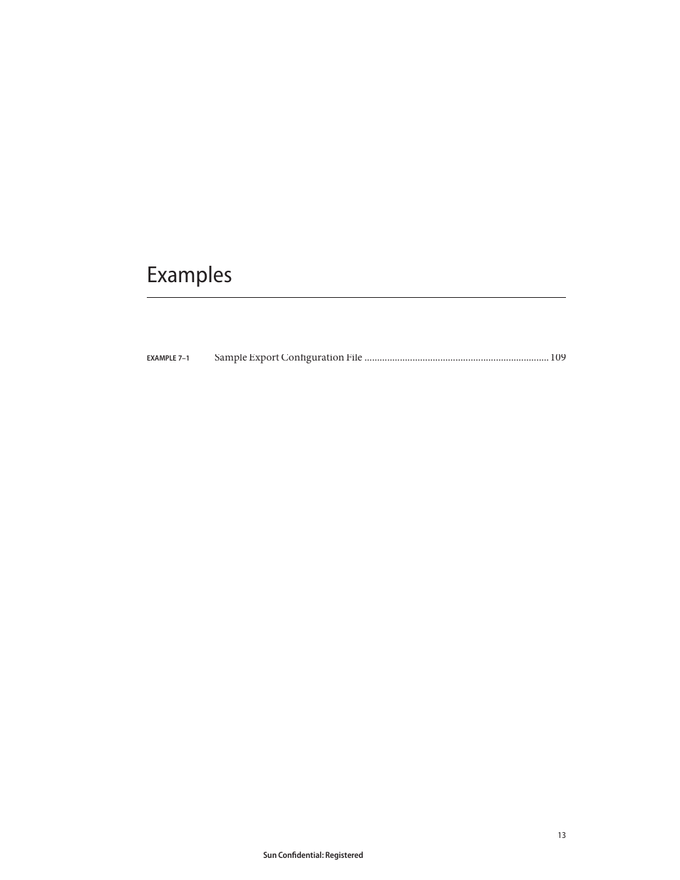 Examples | Sun Microsystems 8190994 User Manual | Page 13 / 148