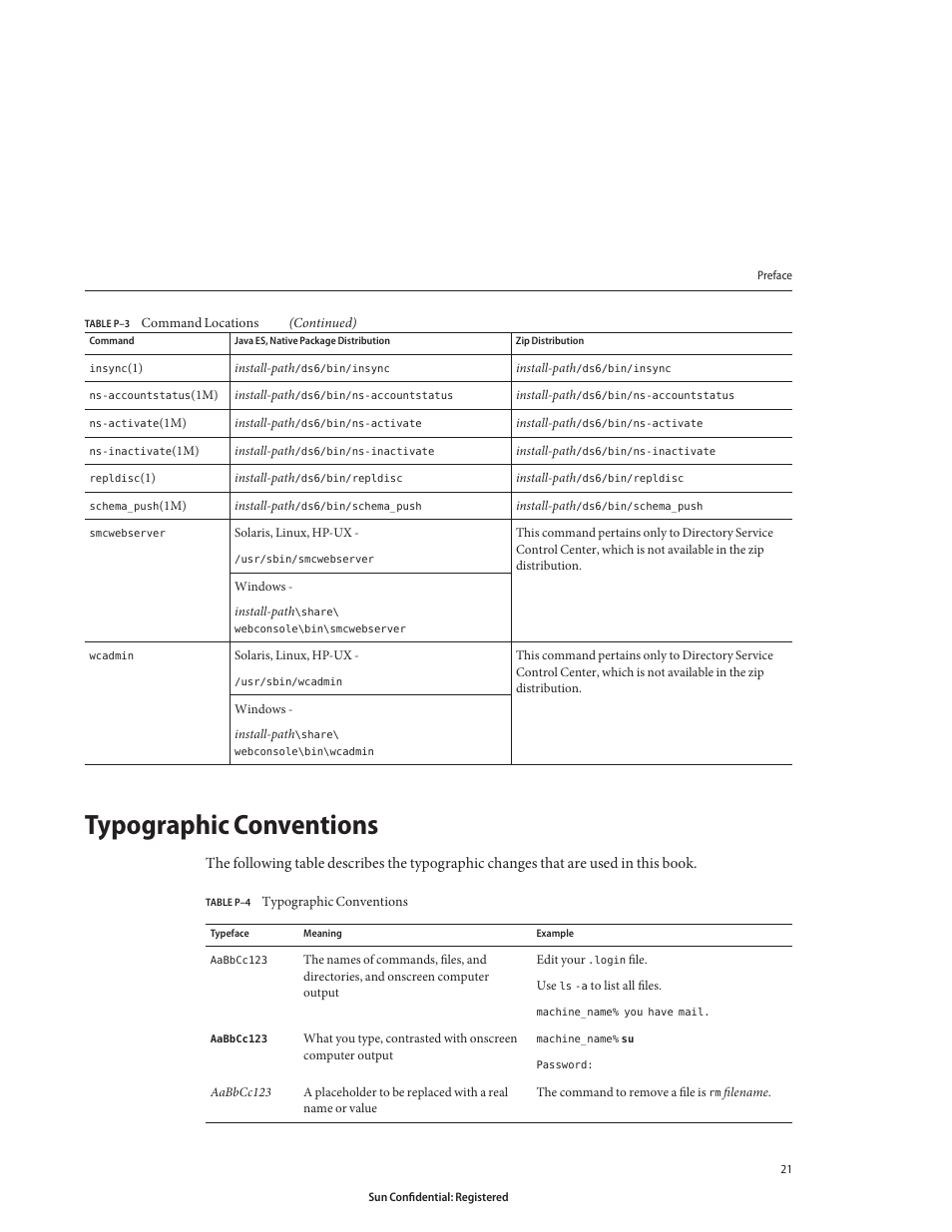 Typographic conventions | Sun Microsystems 8190994 User Manual | Page 21 / 148