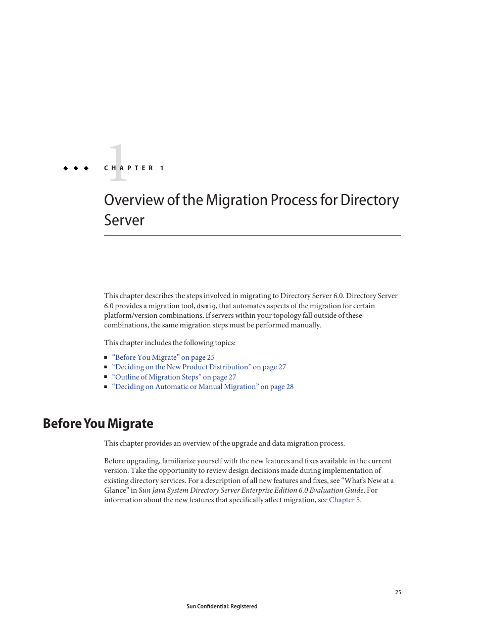 Before you migrate, Chapter 1 | Sun Microsystems 8190994 User Manual | Page 25 / 148