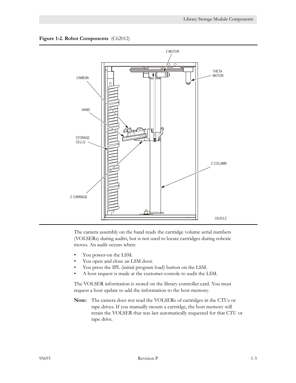 Figure 1-2. robot components -3 | Sun Microsystems TIMBERWOLF 9740 User Manual | Page 23 / 100