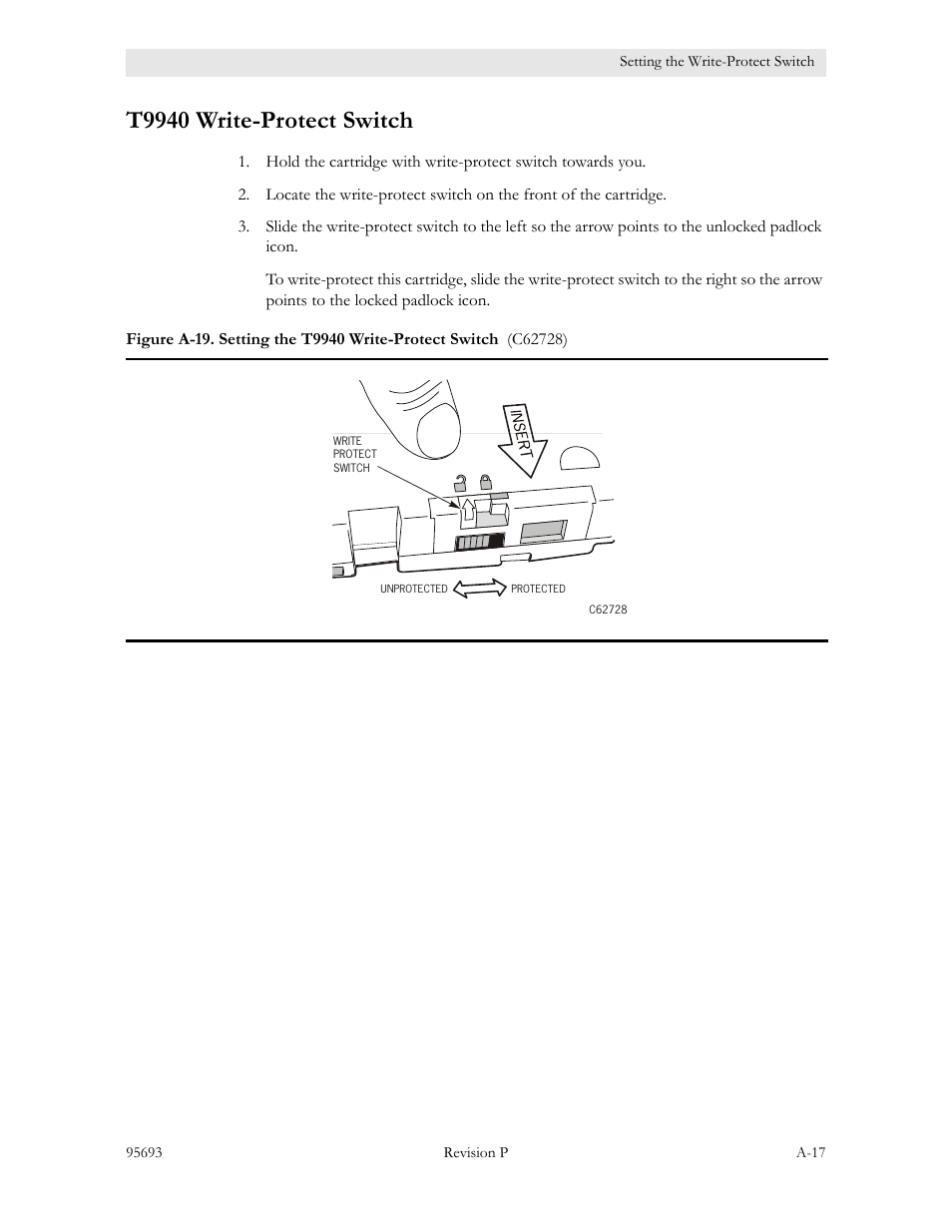 T9940 write-protect switch | Sun Microsystems TIMBERWOLF 9740 User Manual | Page 87 / 100