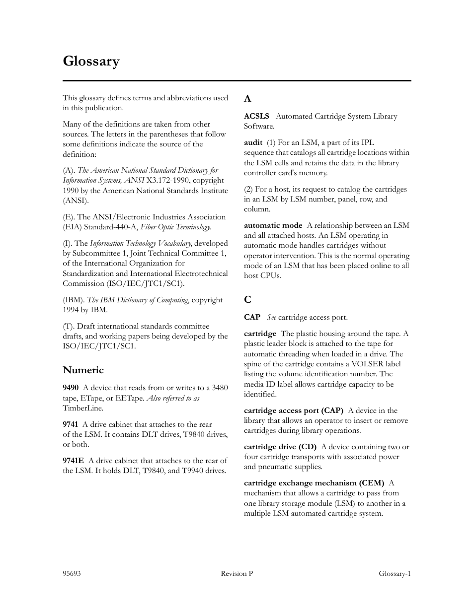 Glossary | Sun Microsystems TIMBERWOLF 9740 User Manual | Page 91 / 100