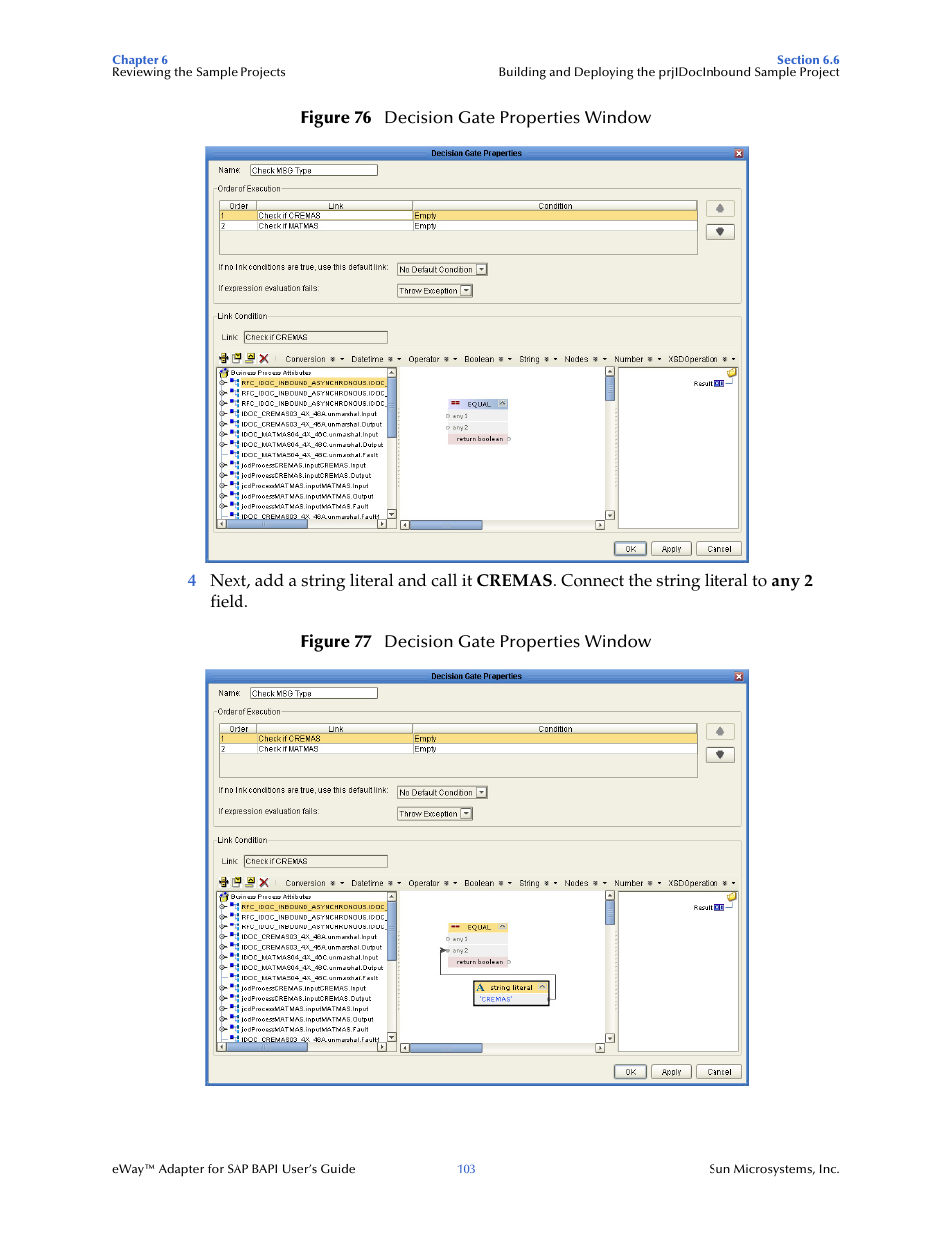 Sun Microsystems eWay SAP BAPI User Manual | Page 103 / 123