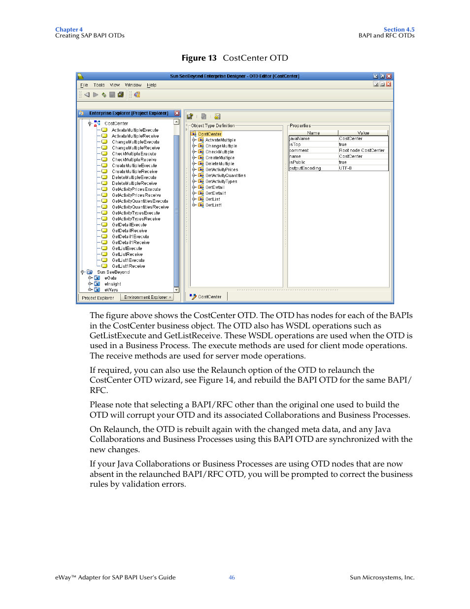 Sun Microsystems eWay SAP BAPI User Manual | Page 46 / 123