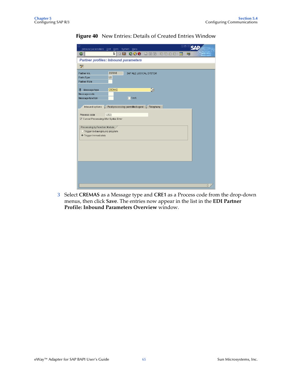 Sun Microsystems eWay SAP BAPI User Manual | Page 65 / 123