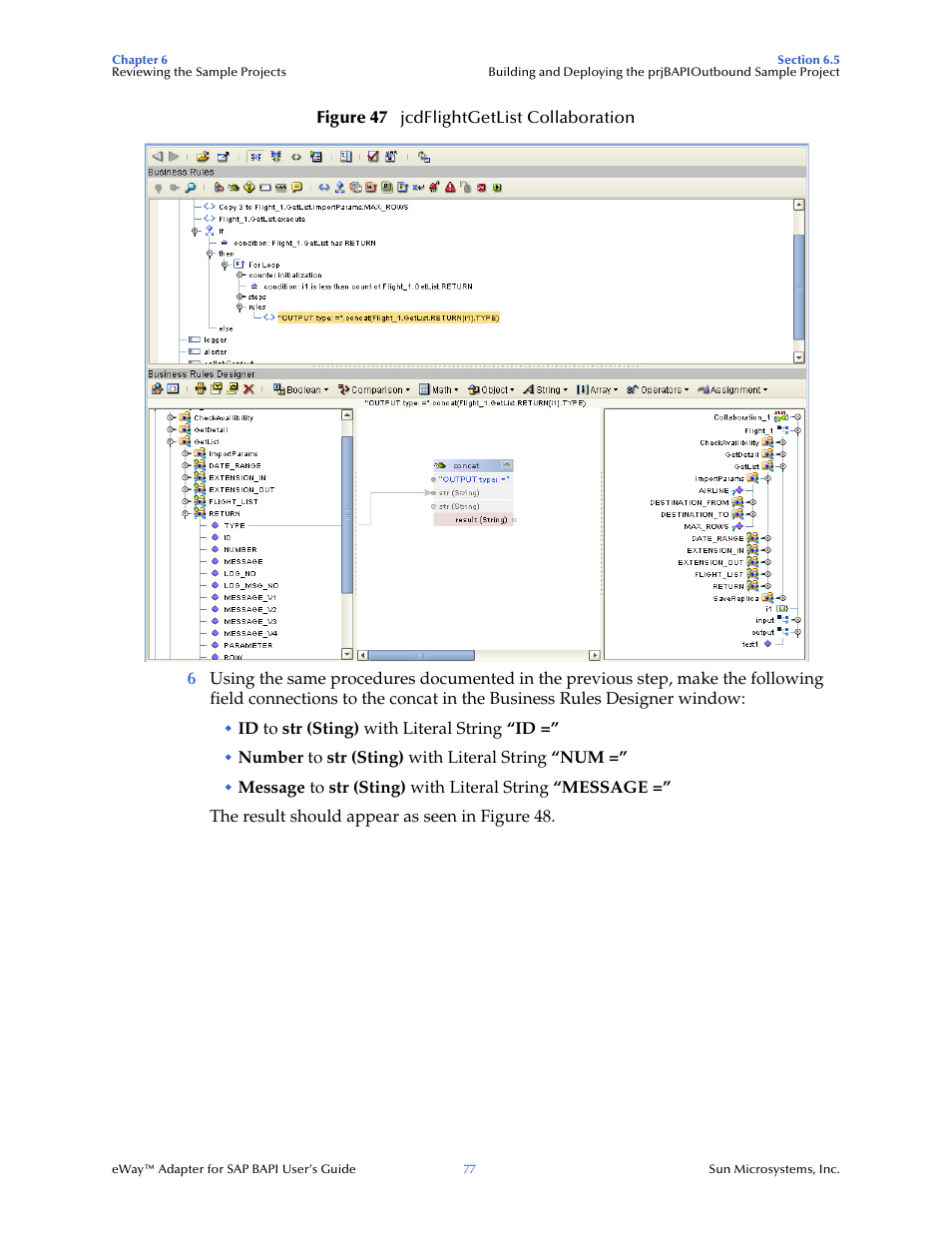 Sun Microsystems eWay SAP BAPI User Manual | Page 77 / 123