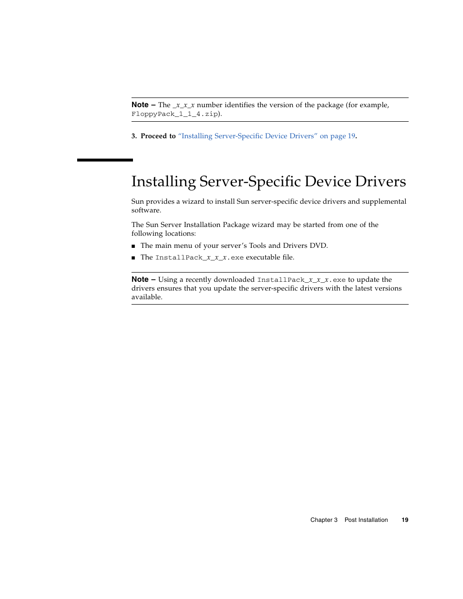 Installing server-specific device drivers | Sun Microsystems SERVER MODULE X6275 User Manual | Page 27 / 38