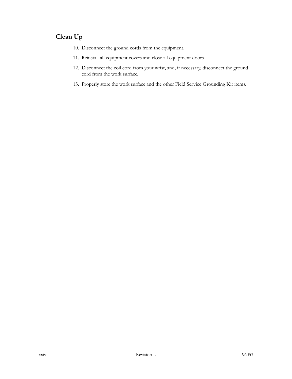 Clean up | Sun Microsystems StorageTek L40 User Manual | Page 26 / 92