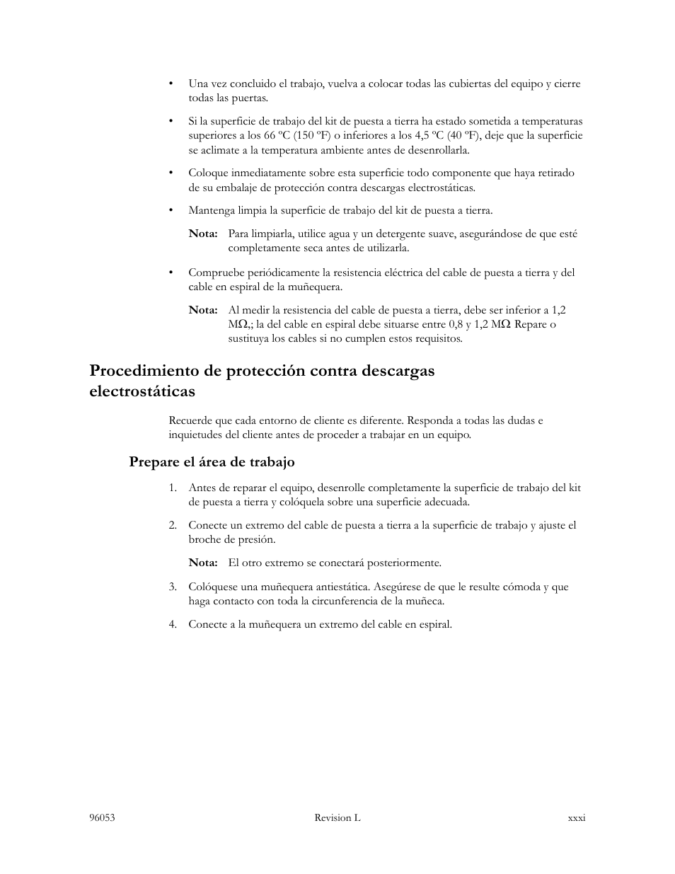 Prepare el área de trabajo | Sun Microsystems StorageTek L40 User Manual | Page 33 / 92