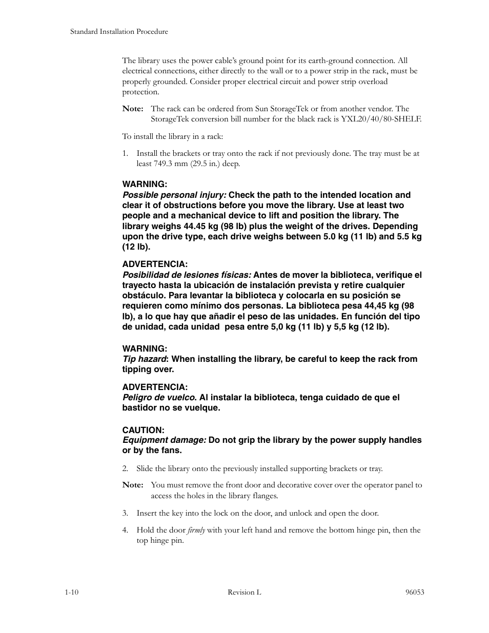 Sun Microsystems StorageTek L40 User Manual | Page 44 / 92