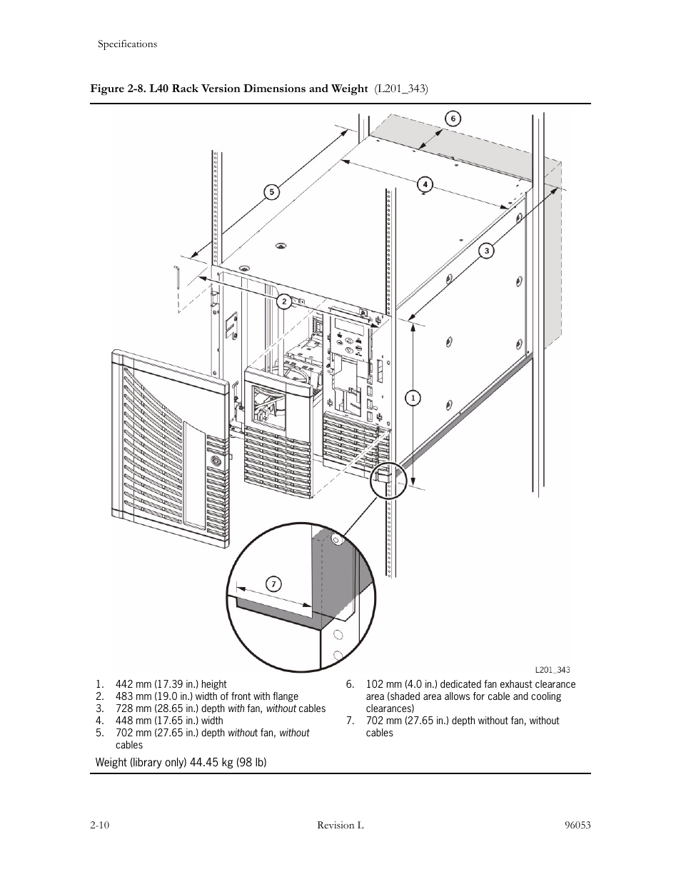 For librar | Sun Microsystems StorageTek L40 User Manual | Page 74 / 92