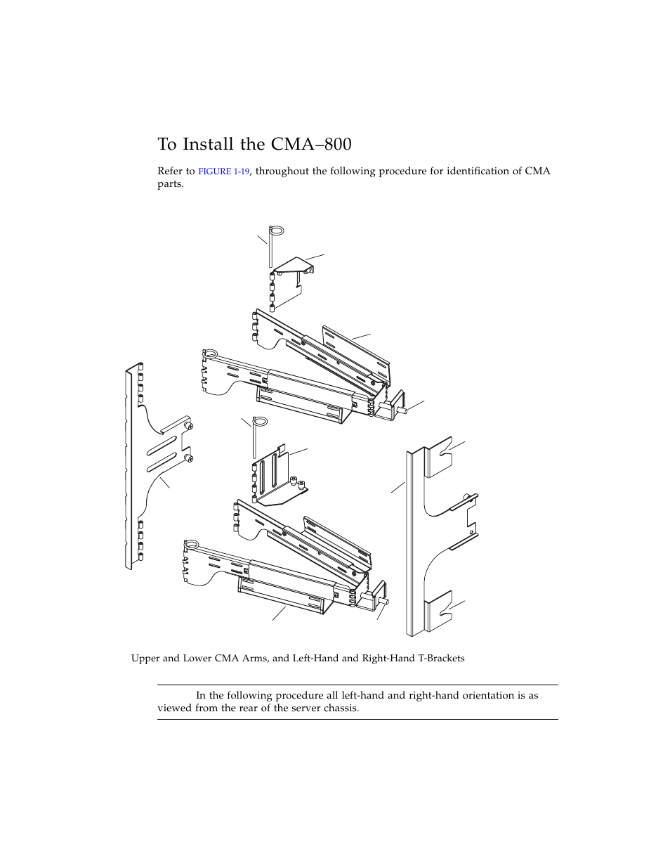 To install the cma-800, Figure 1-19 | Sun Microsystems SERVER 1290 User Manual | Page 38 / 76