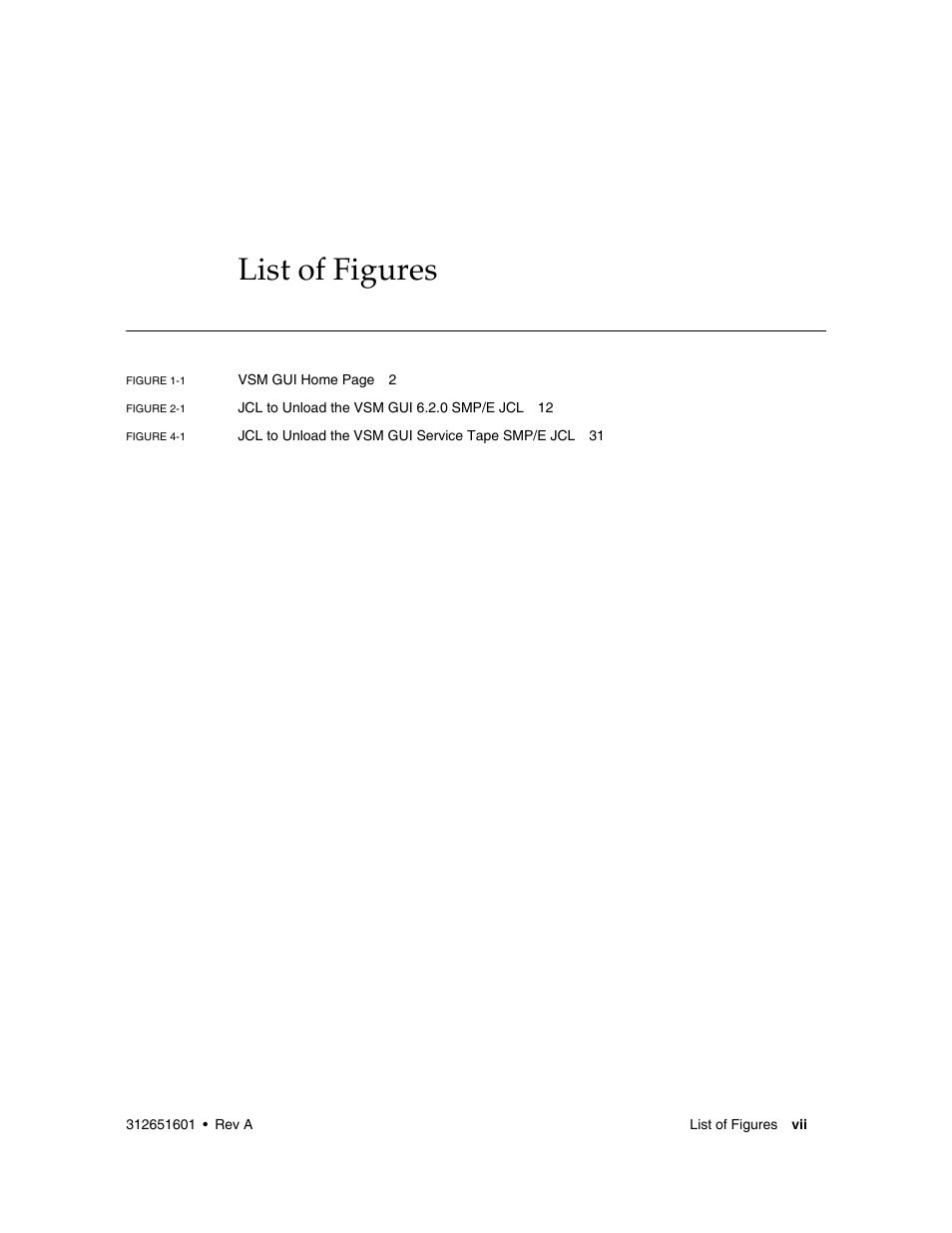 List of figures | Sun Microsystems SUN STORAGETEK VSM GUI User Manual | Page 9 / 68