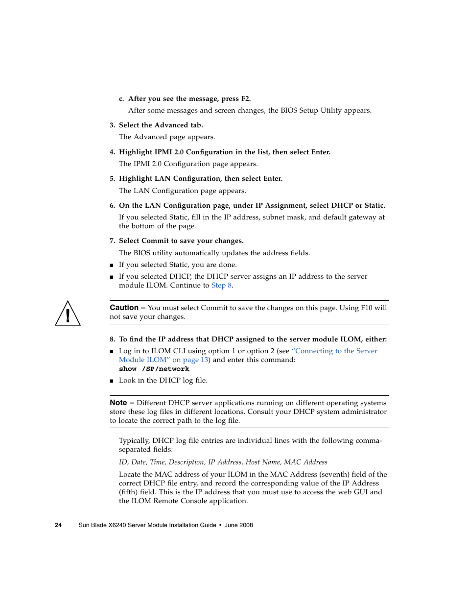 Sun Microsystems X6240 User Manual | Page 36 / 72