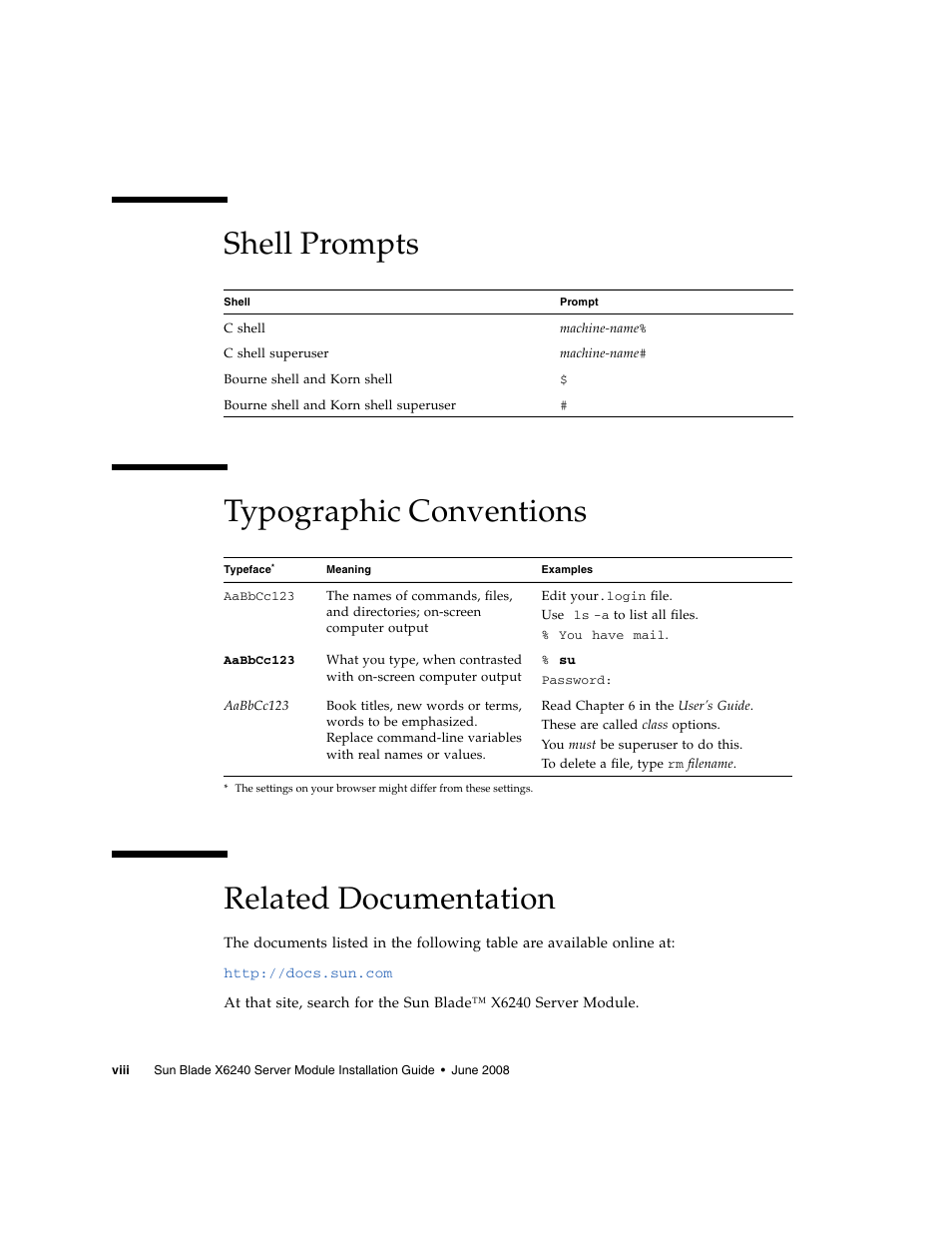 Sun Microsystems X6240 User Manual | Page 8 / 72