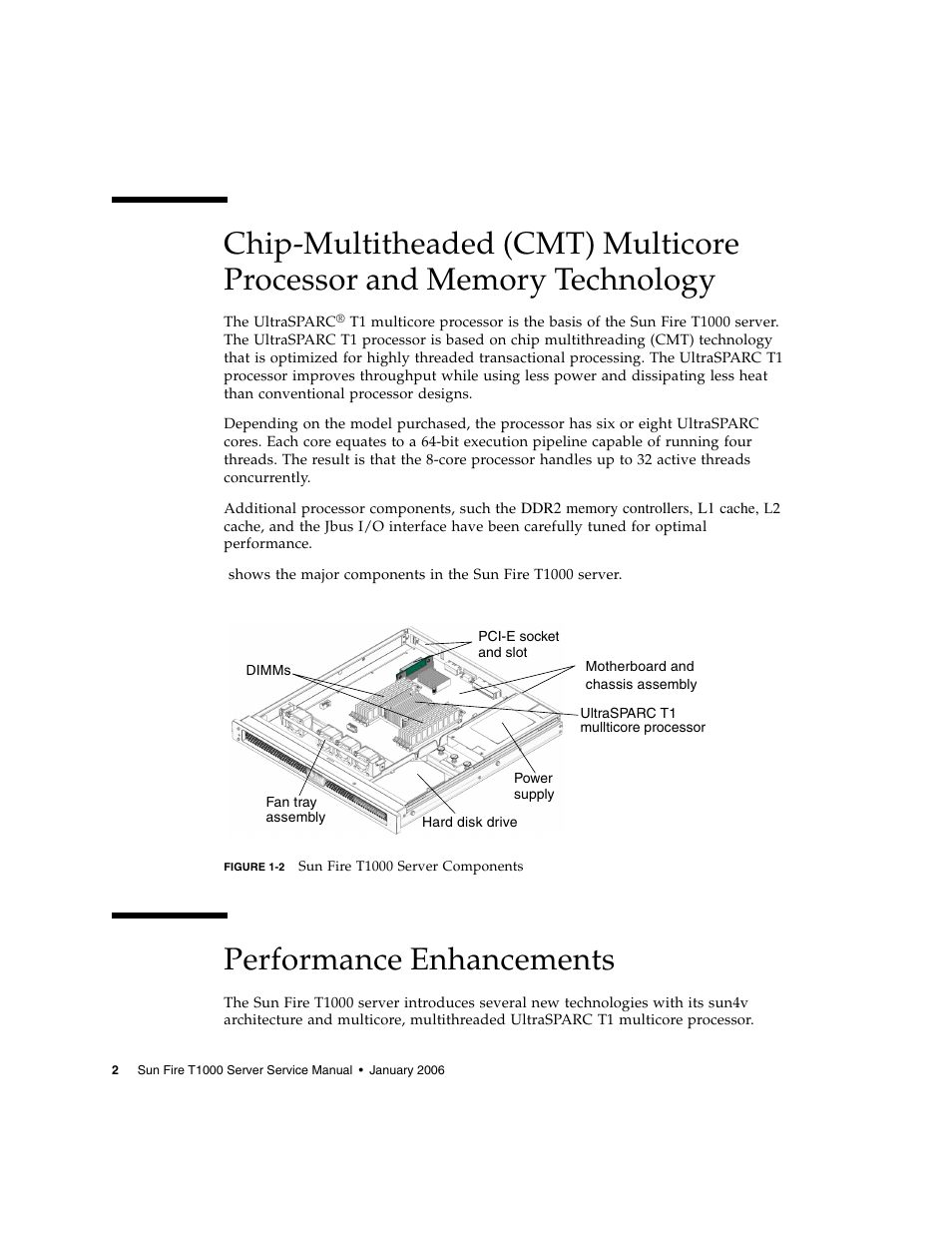 Performance enhancements | Sun Microsystems Sun Fire T1000 User Manual | Page 14 / 90