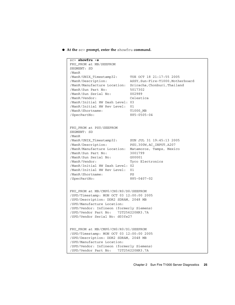 Sun Microsystems Sun Fire T1000 User Manual | Page 37 / 90