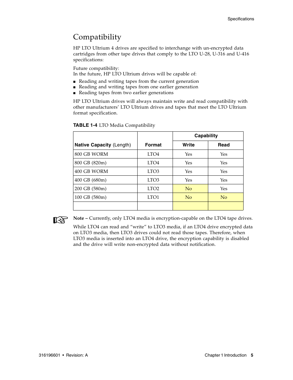 Compatibility | Sun Microsystems StorageTek HP LTO4 User Manual | Page 13 / 38