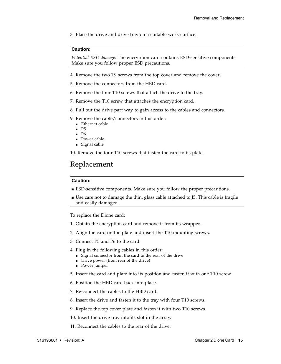 Replacement | Sun Microsystems StorageTek HP LTO4 User Manual | Page 23 / 38