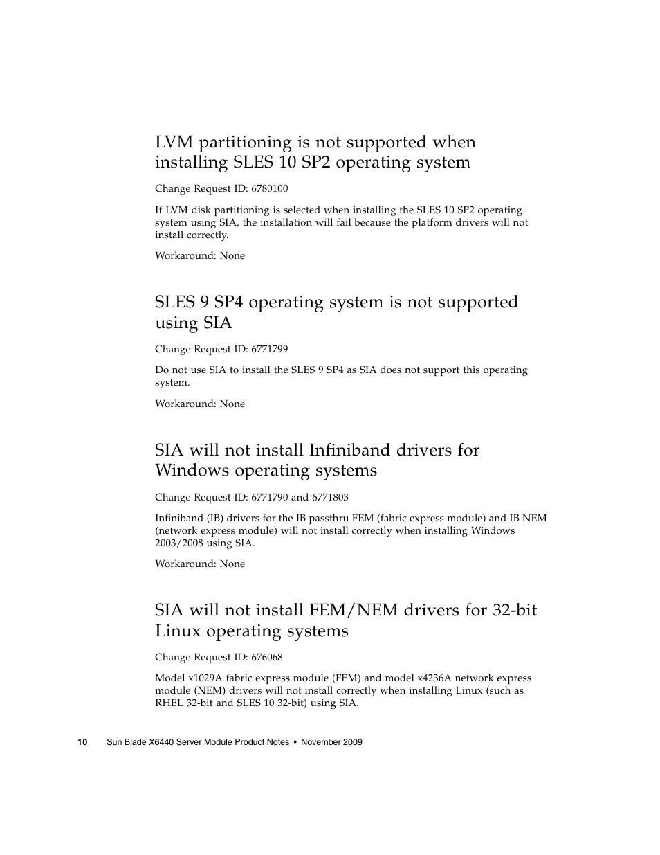 Sun Microsystems SUN BLADETM X6440 User Manual | Page 12 / 28
