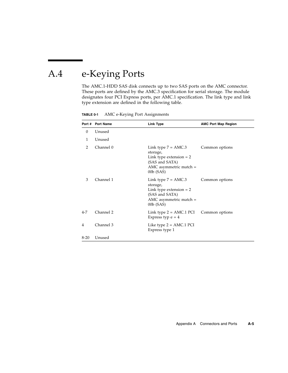 A.4 e-keying ports, E-keying ports | Sun Microsystems SUN NETRA CP3000 User Manual | Page 57 / 72