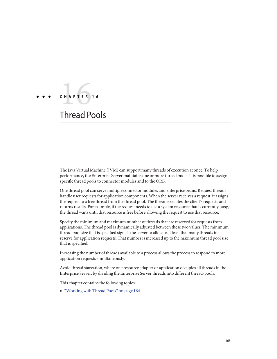 Thread pools | Sun Microsystems GLASSFISH ENTERPRISE 820433510 User Manual | Page 163 / 256