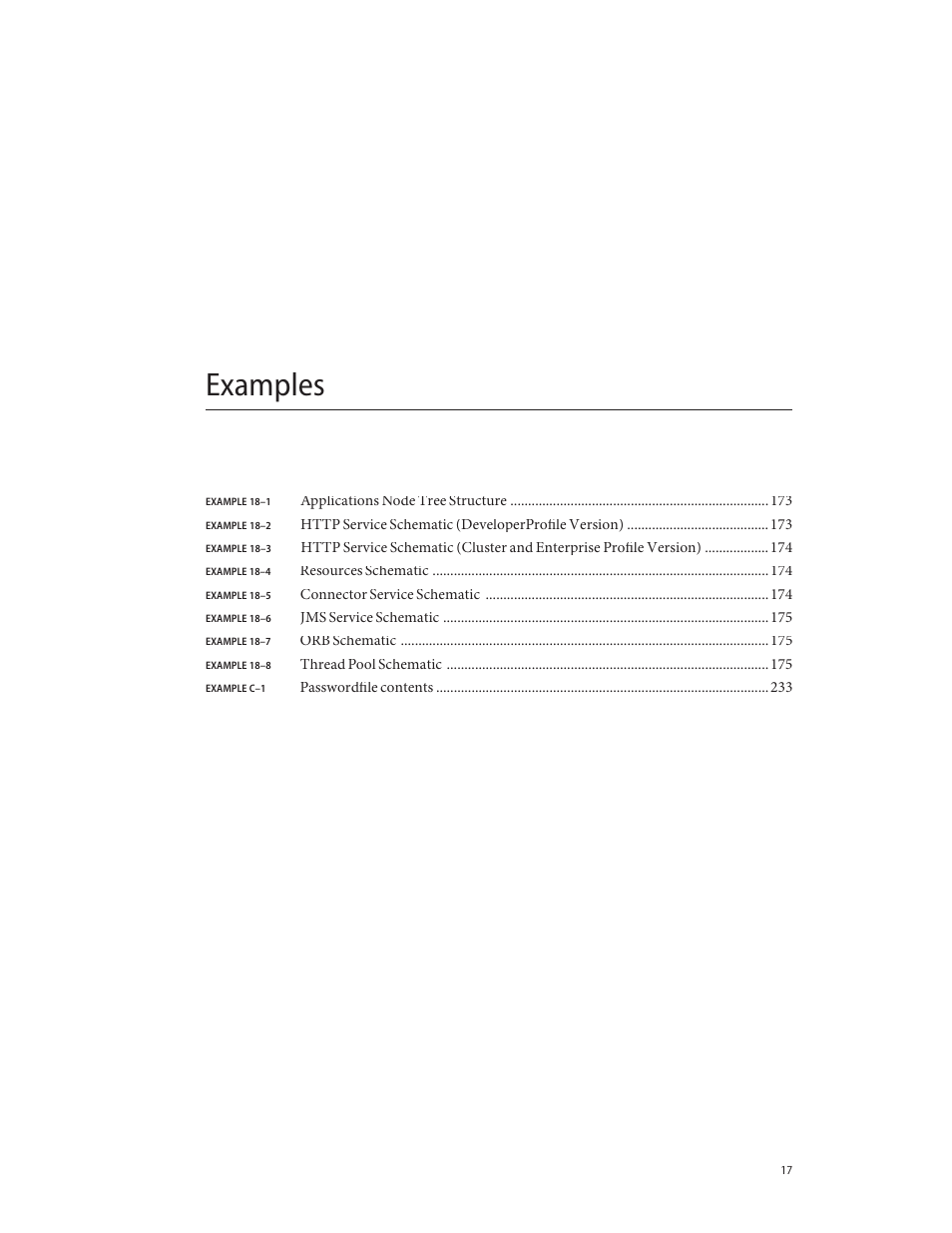 Examples | Sun Microsystems GLASSFISH ENTERPRISE 820433510 User Manual | Page 17 / 256