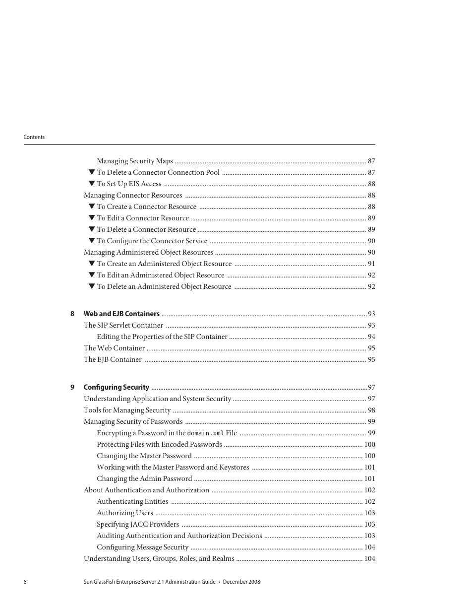 Sun Microsystems GLASSFISH ENTERPRISE 820433510 User Manual | Page 6 / 256