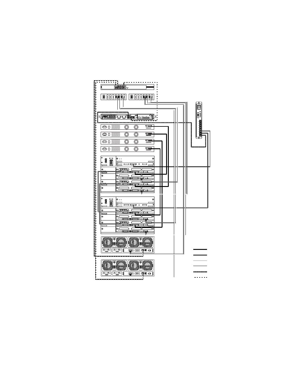 Figure25 cluster platform internal cabling | Sun Microsystems 4500/3 User Manual | Page 29 / 82