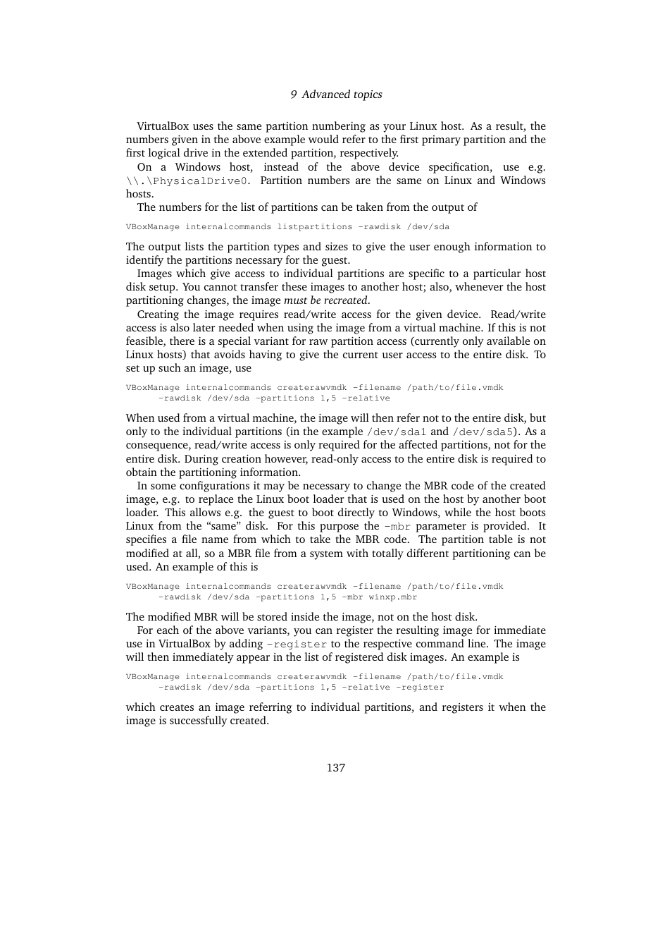 Sun Microsystems VIRTUALBOX 3.0.0 User Manual | Page 137 / 259