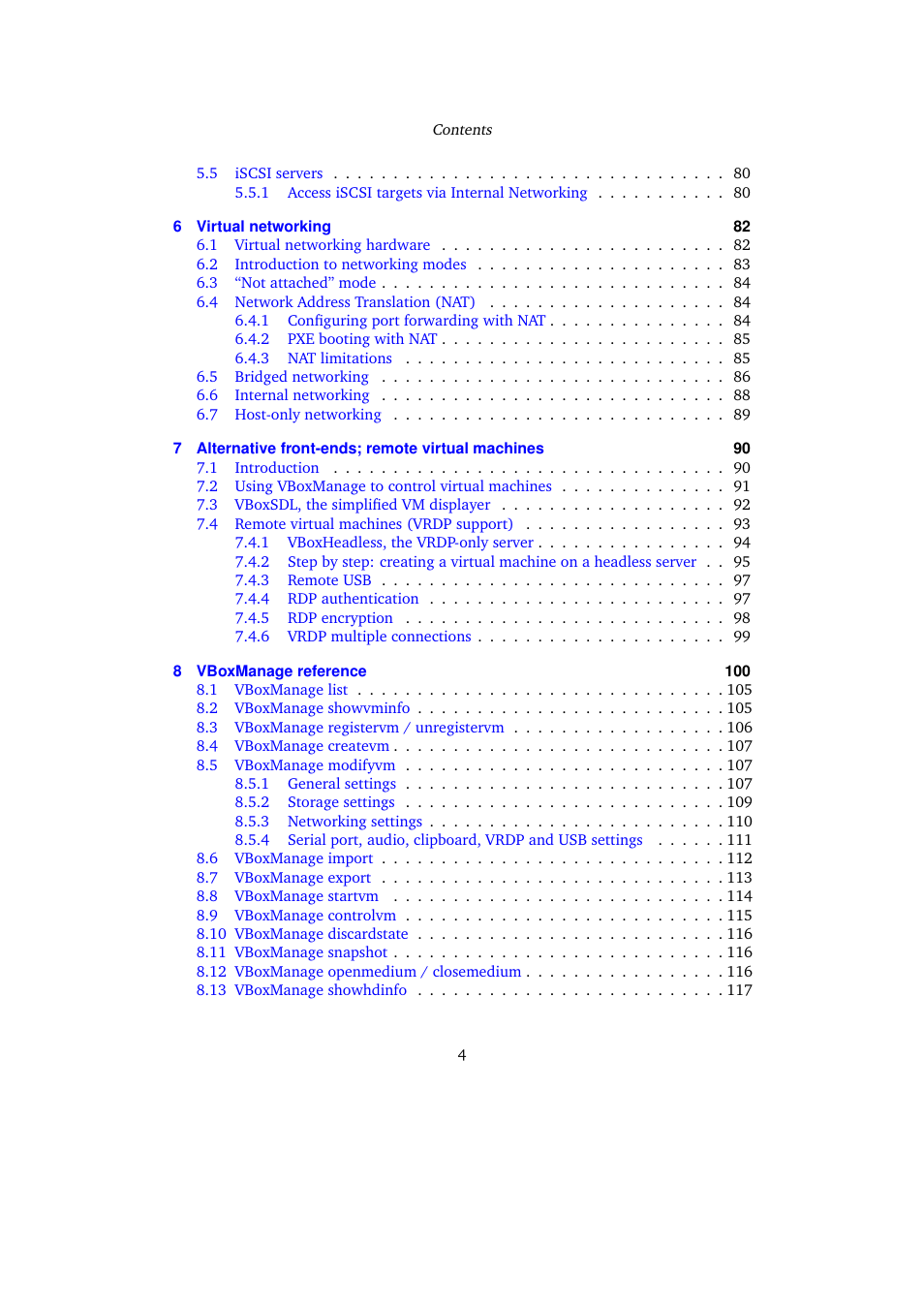 Sun Microsystems VIRTUALBOX 3.0.0 User Manual | Page 4 / 259