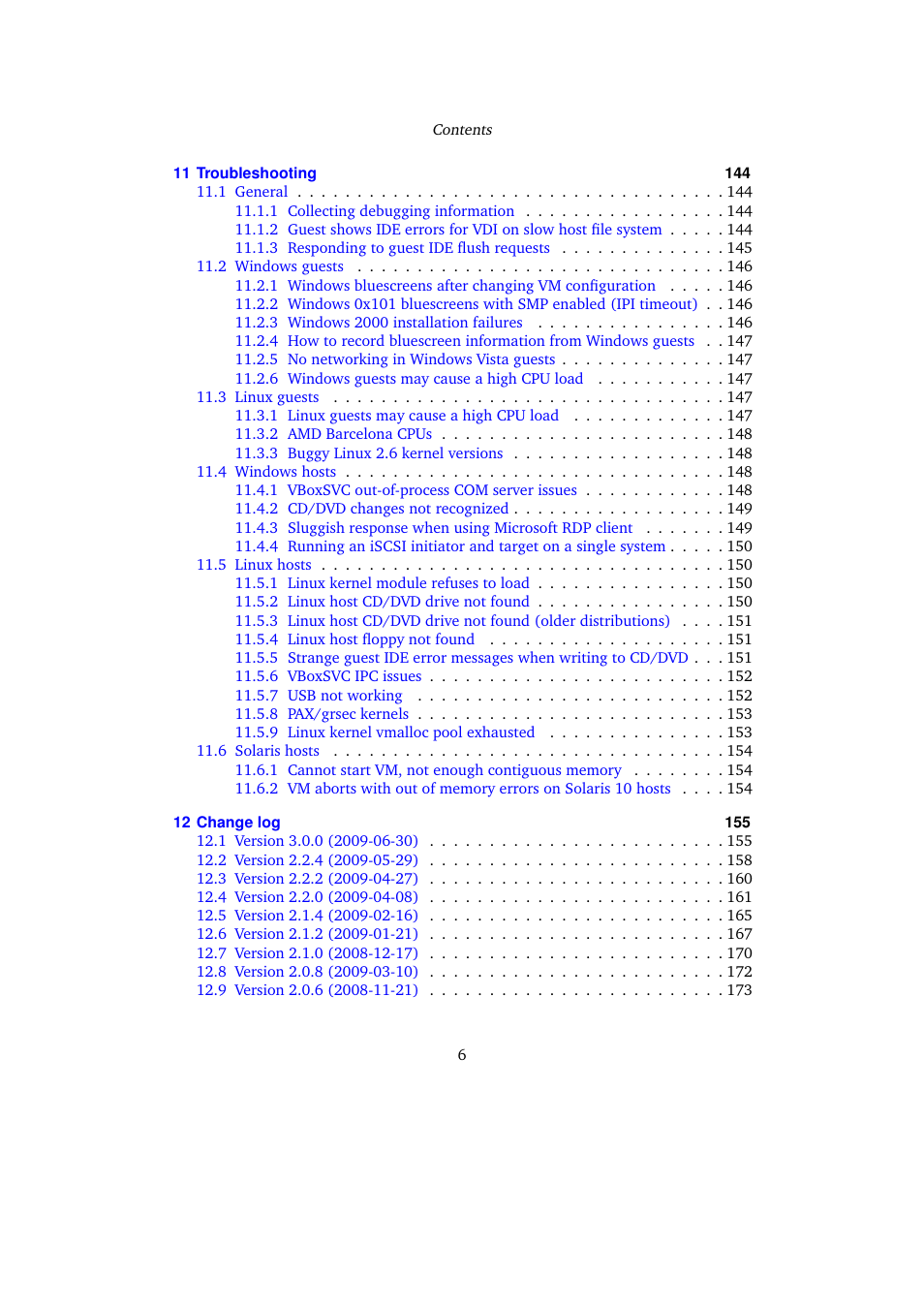 Sun Microsystems VIRTUALBOX 3.0.0 User Manual | Page 6 / 259