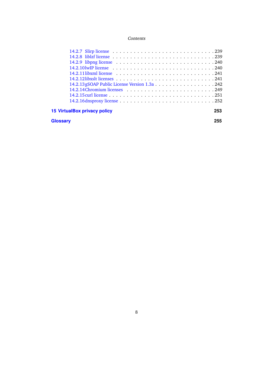 Sun Microsystems VIRTUALBOX 3.0.0 User Manual | Page 8 / 259