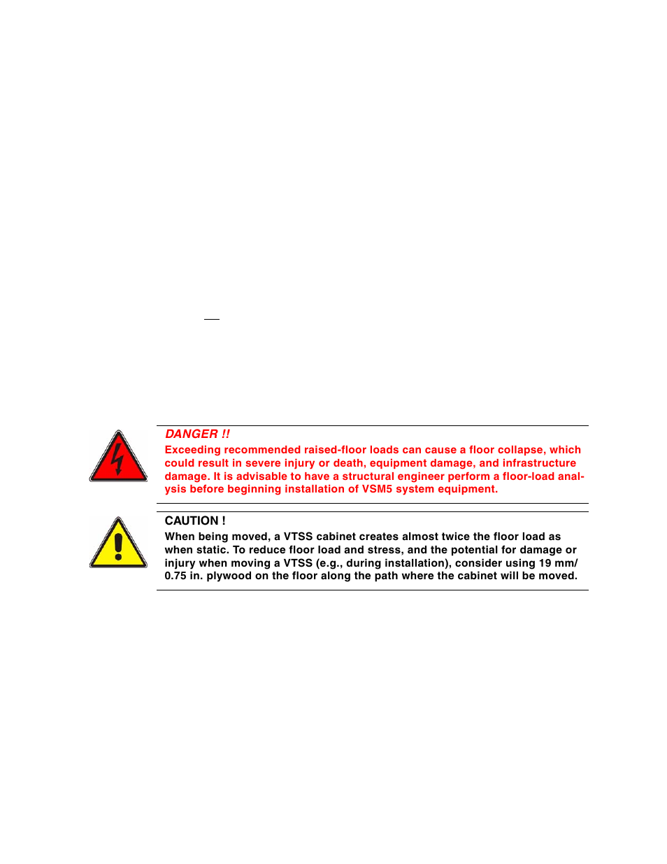 Environmental requirements and hazards, Floor construction requirements, Floor loading requirements | Floor construction re, Quirements | Sun Microsystems StorageTek 96257 User Manual | Page 52 / 118