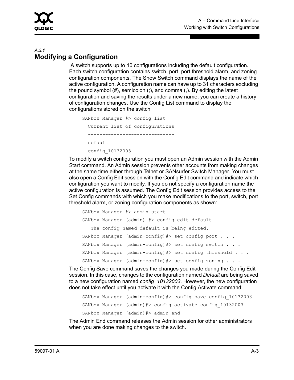 A.3.1 modifying a configuration, A.3.1 | Sun Microsystems 5602 User Manual | Page 177 / 324