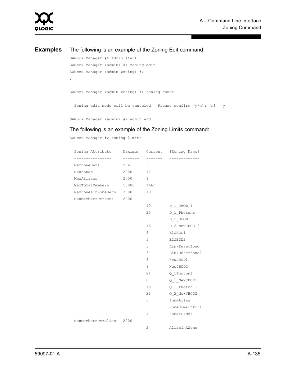 Examples | Sun Microsystems 5602 User Manual | Page 309 / 324
