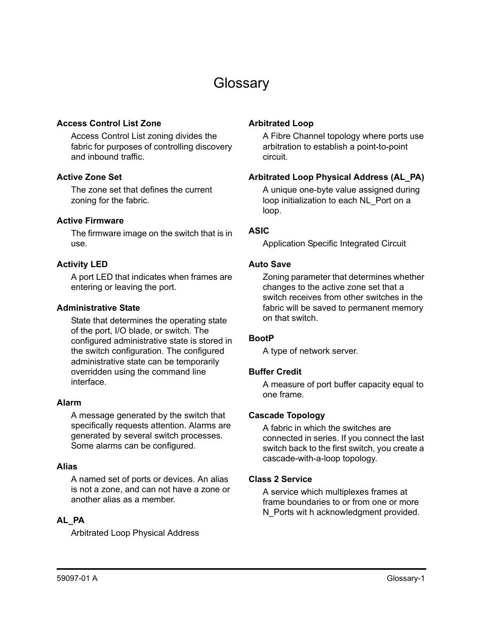 Glossary | Sun Microsystems 5602 User Manual | Page 311 / 324