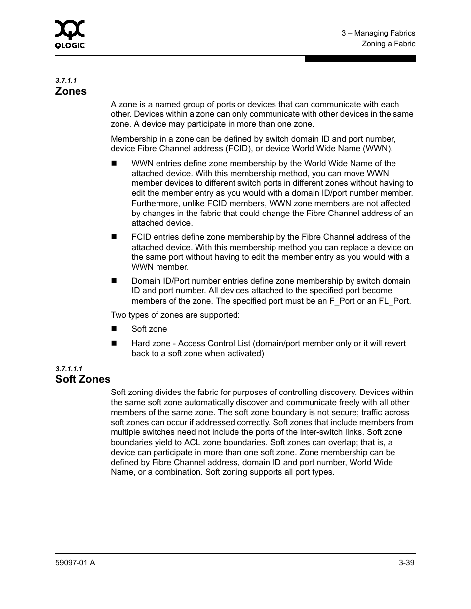 1 zones, Zones -39, Zones | Sun Microsystems 5602 User Manual | Page 85 / 324