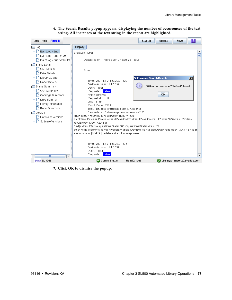 Sun Microsystems StorageTek Modular Library System SL500 User Manual | Page 109 / 436