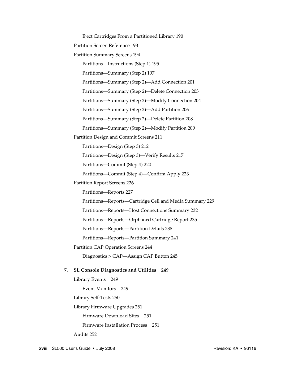 Sun Microsystems StorageTek Modular Library System SL500 User Manual | Page 18 / 436